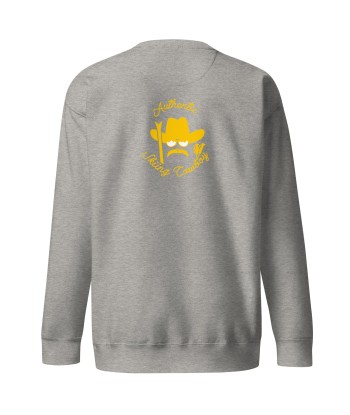 Sweatshirt premium unisexe Authentic Skiing Cowboy (face & dos) rembourrage situé sous