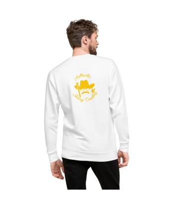 Sweatshirt premium unisexe Authentic Skiing Cowboy (face & dos) rembourrage situé sous