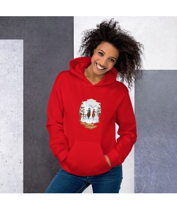 Sweat à capuche d'hiver unisexe The Skiing Cowgirl sur couleurs vives Jusqu'à 80% De Réduction