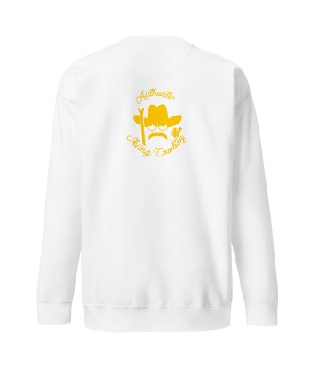 Sweatshirt premium unisexe Authentic Skiing Cowboy (face & dos) rembourrage situé sous