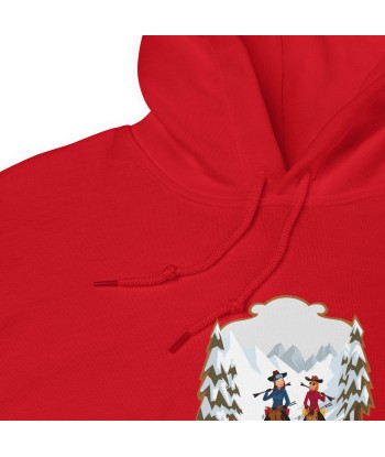 Sweat à capuche d'hiver unisexe The Skiing Cowgirl sur couleurs vives Jusqu'à 80% De Réduction