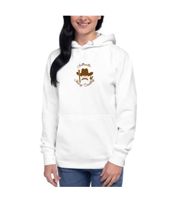 Sweat à capuche unisexe en coton Authentic Skiing Cowboy marron Venez acheter