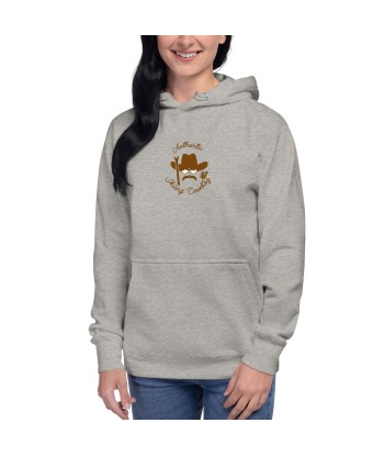 Sweat à capuche unisexe en coton Authentic Skiing Cowboy marron Venez acheter