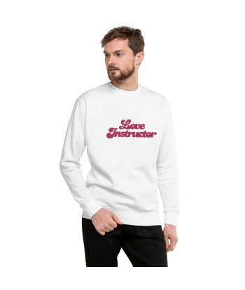 Sweatshirt premium unisexe Love Instructor grand motif brodé Faites des économies