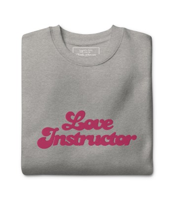 Sweatshirt premium unisexe Love Instructor grand motif brodé Faites des économies