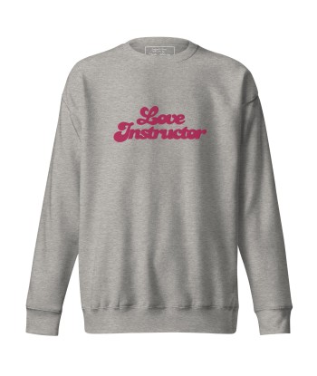 Sweatshirt premium unisexe Love Instructor grand motif brodé Faites des économies