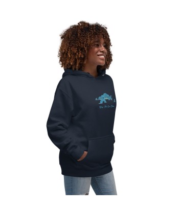 Sweat à capuche unisexe en coton Octopus Blue sur couleurs foncées les ctes