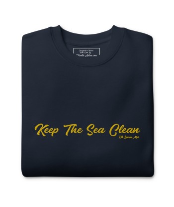 Sweatshirt premium unisexe Keep The Sea Clean grand motif brodé pas cher chine