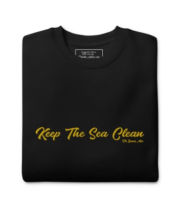 Sweatshirt premium unisexe Keep The Sea Clean grand motif brodé pas cher chine