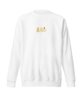 Sweatshirt premium unisexe Oh Bonne Mer 2 brodé paiement sécurisé