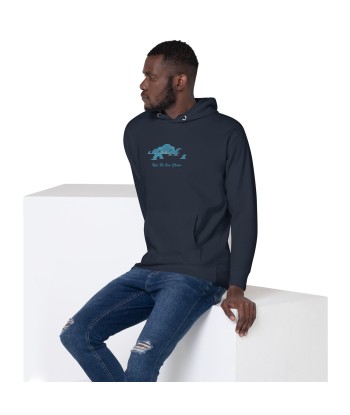 Sweat à capuche unisexe en coton Octopus Blue sur couleurs foncées les ctes