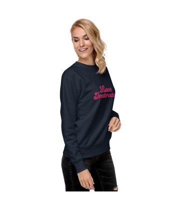 Sweatshirt premium unisexe Love Instructor grand motif brodé Faites des économies