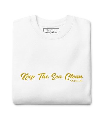 Sweatshirt premium unisexe Keep The Sea Clean grand motif brodé pas cher chine