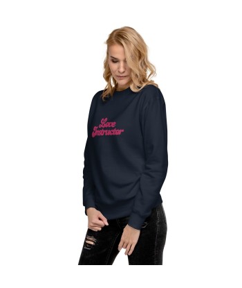 Sweatshirt premium unisexe Love Instructor grand motif brodé Faites des économies