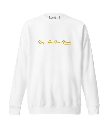 Sweatshirt premium unisexe Keep The Sea Clean grand motif brodé pas cher chine