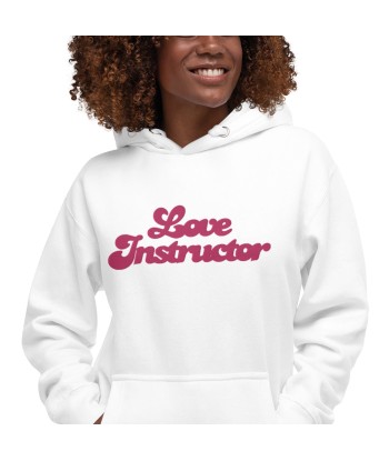 Sweat à capuche unisexe en coton Love Instructor grand motif brodé acheter