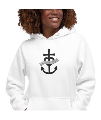 Sweat à capuche unisexe en coton Oh Bonne Mer 1 grand motif brodé vente chaude votre 