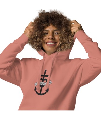 Sweat à capuche unisexe en coton Oh Bonne Mer 1 grand motif brodé vente chaude votre 