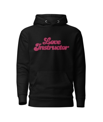 Sweat à capuche unisexe en coton Love Instructor grand motif brodé acheter