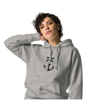 Sweat à capuche unisexe en coton Oh Bonne Mer 1 grand motif brodé vente chaude votre 