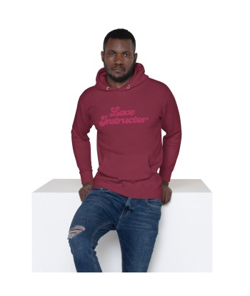 Sweat à capuche unisexe en coton Love Instructor grand motif brodé acheter