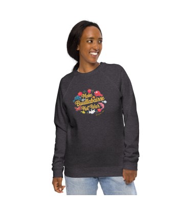 Sweatshirt écologique raglan unisexe Make Bouillabaisse Not War Oh Bonne Mer en linge