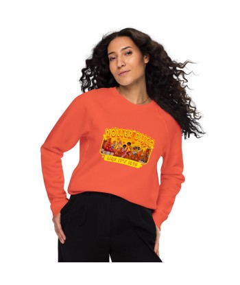 Sweatshirt écologique raglan unisexe Roller Disco 1975 la colonne vertébrale