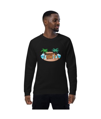 Sweatshirt écologique raglan unisexe Tiki Kombi en stock