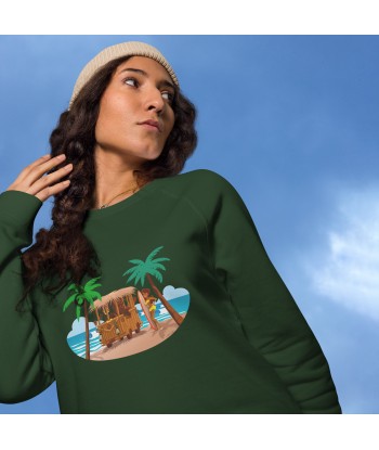 Sweatshirt écologique raglan unisexe Tiki Kombi en stock