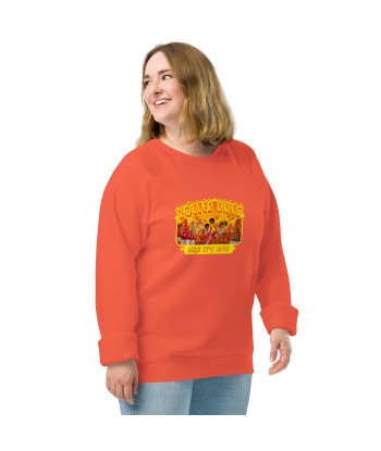 Sweatshirt écologique raglan unisexe Roller Disco 1975 la colonne vertébrale