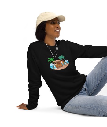 Sweatshirt écologique raglan unisexe Tiki Kombi en stock