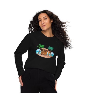 Sweatshirt écologique raglan unisexe Tiki Kombi en stock