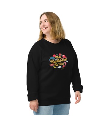 Sweatshirt écologique raglan unisexe Make Bouillabaisse Not War Oh Bonne Mer en linge