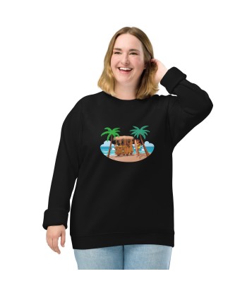 Sweatshirt écologique raglan unisexe Tiki Kombi en stock