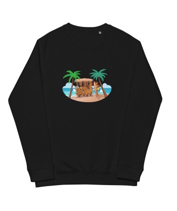 Sweatshirt écologique raglan unisexe Tiki Kombi en stock