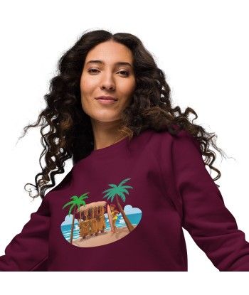 Sweatshirt écologique raglan unisexe Tiki Kombi en stock