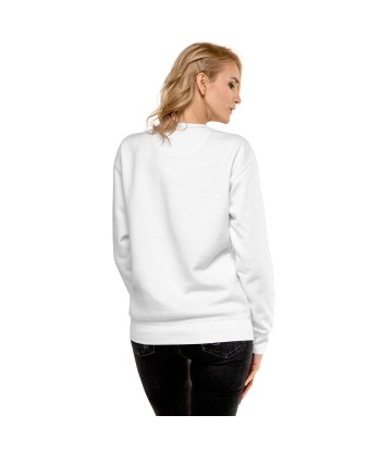 Sweatshirt premium unisexe Croix de camargue dorée avec texte Oh Bonne mer grand motif brodé en linge