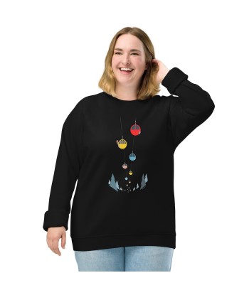 Sweatshirt écologique raglan unisexe Gondolas in the mist Pour