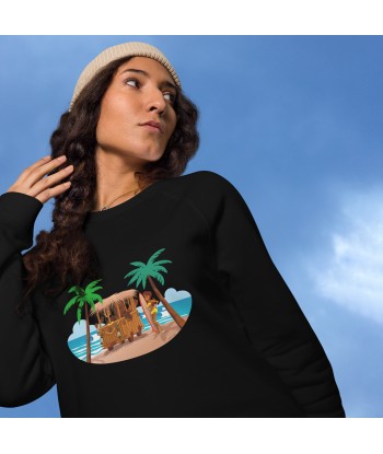 Sweatshirt écologique raglan unisexe Tiki Kombi en stock