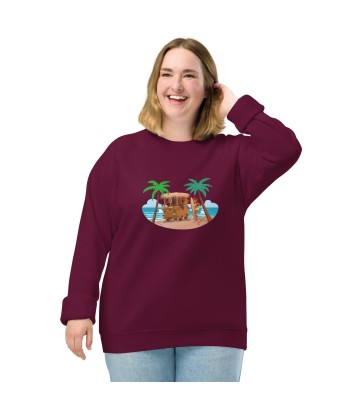 Sweatshirt écologique raglan unisexe Tiki Kombi en stock