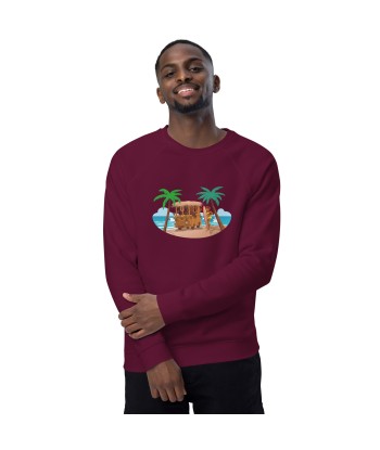 Sweatshirt écologique raglan unisexe Tiki Kombi en stock