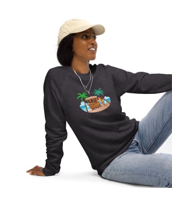 Sweatshirt écologique raglan unisexe Tiki Kombi en stock