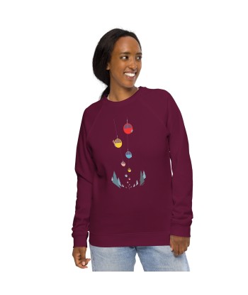 Sweatshirt écologique raglan unisexe Gondolas in the mist Pour