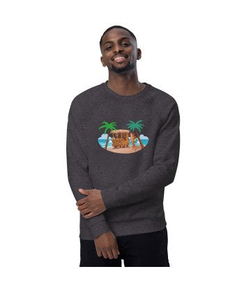 Sweatshirt écologique raglan unisexe Tiki Kombi en stock