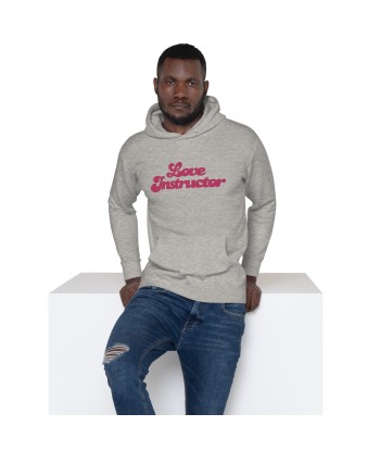 Sweat à capuche unisexe en coton Love Instructor grand motif brodé acheter