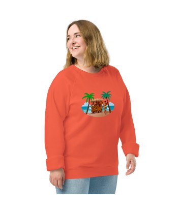 Sweatshirt écologique raglan unisexe Tiki Kombi en stock