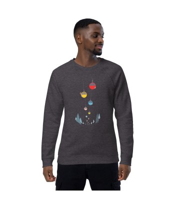 Sweatshirt écologique raglan unisexe Gondolas in the mist Pour