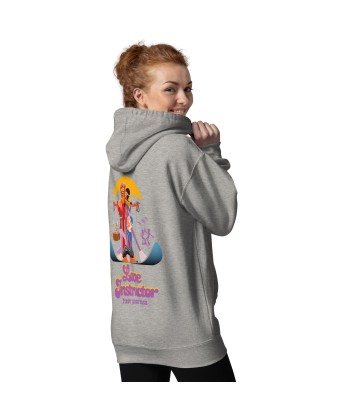 Sweat à capuche unisexe en coton Love Instructor First Lesson free grand motif dans le dos pour bénéficier 