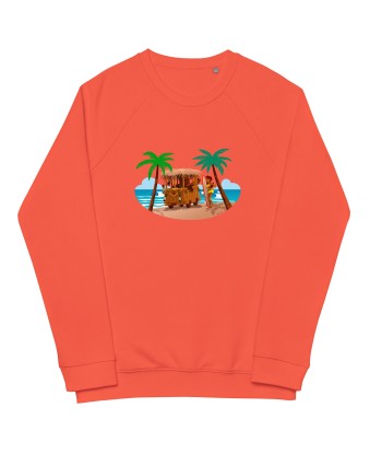 Sweatshirt écologique raglan unisexe Tiki Kombi en stock