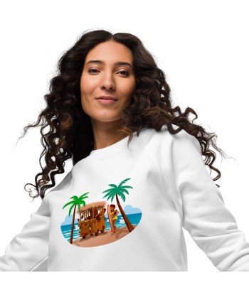 Sweatshirt écologique raglan unisexe Tiki Kombi en stock